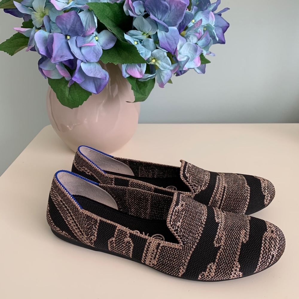 Rothys Golden Shimmer Loafers